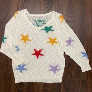 Lightweight star sweater - size M